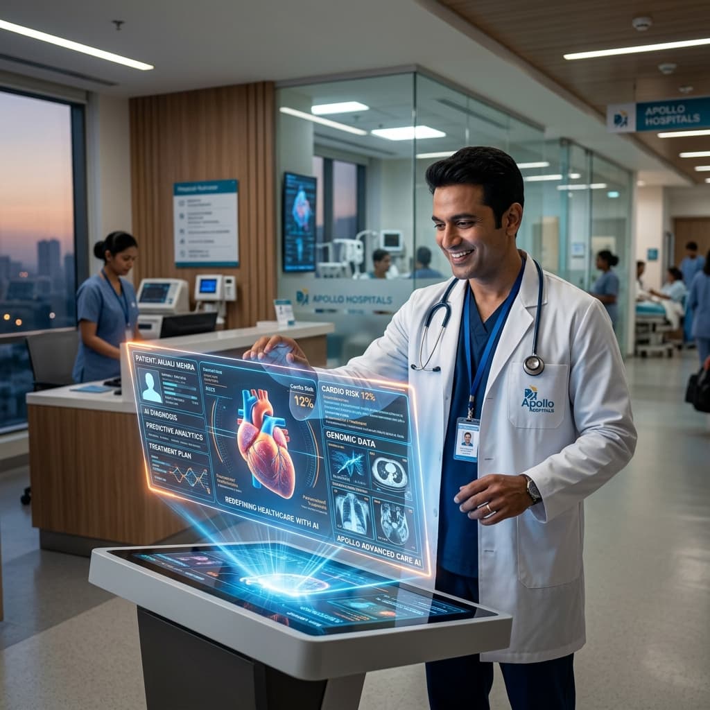 Indian Doctor using AI Interface